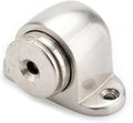 Zinc Alloy Door Stop Casting Powerful Floor-Mounted Magnetic Holder Satin Nickel Brushed Stopper