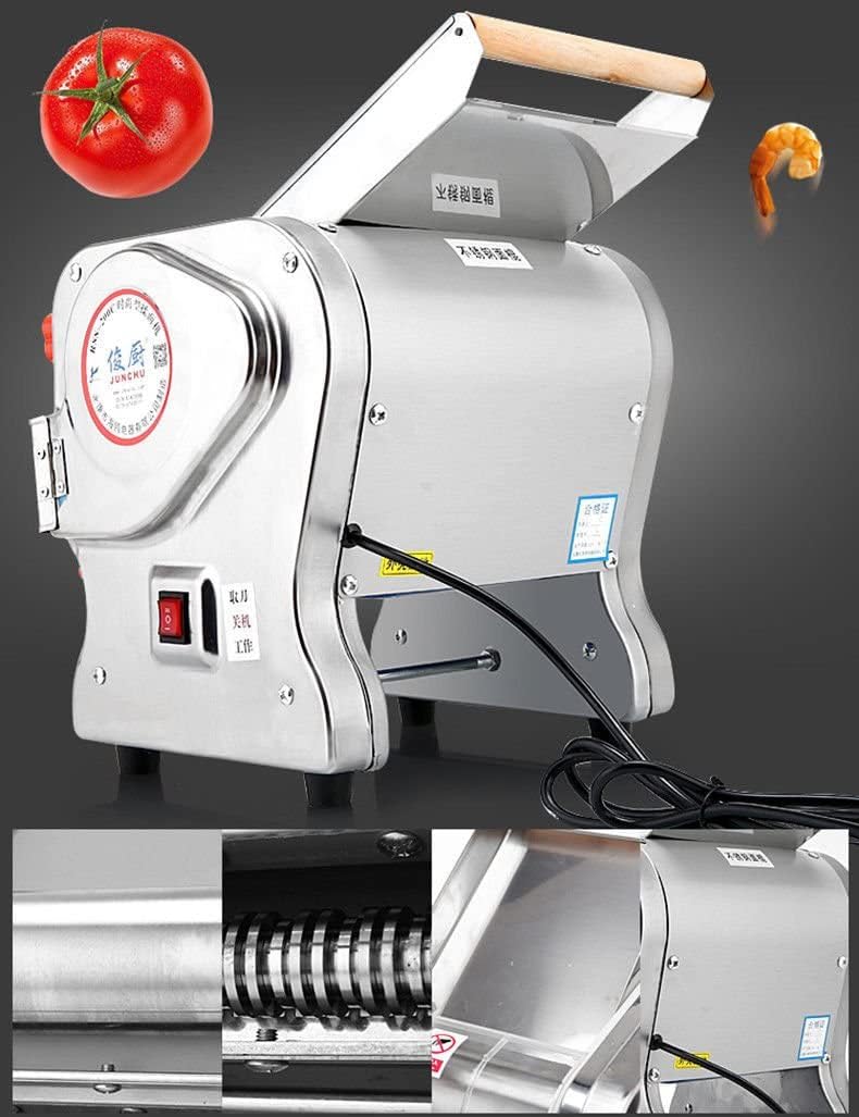 ele ELEOPTION 110V 550W Electric Pasta Maker Machine, 240 Modle Noodle Cutter Machine, (Noodle Width 24CM, Cutter 2mm/6mm) Pasta Roller and Cutter Set for Spaghetti