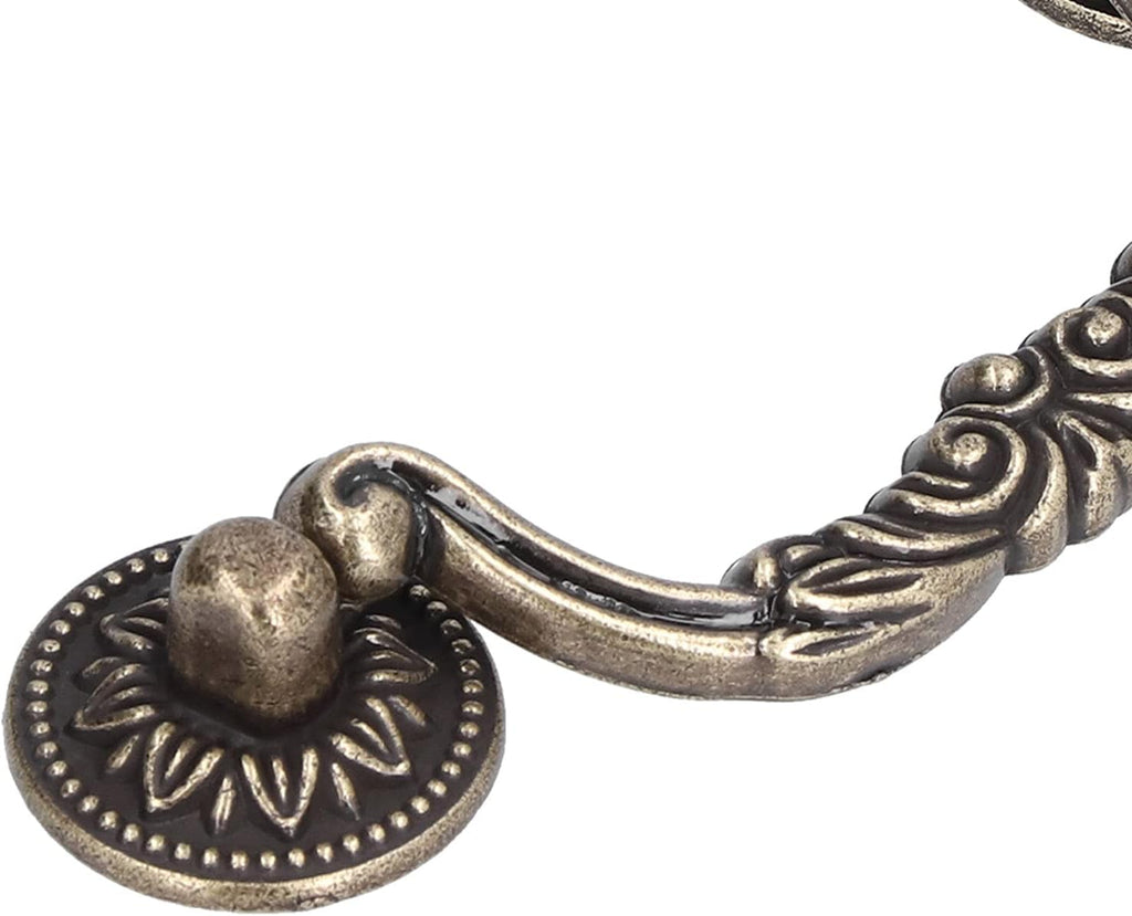 4 Set Modern Antique Cabinet Handle with Screw Bronze Sliding Door Handle for Wardrobe Shoe Cabinet, Kitchen Cupboard Door, Furniture Handle for Bedroom Drawer Door