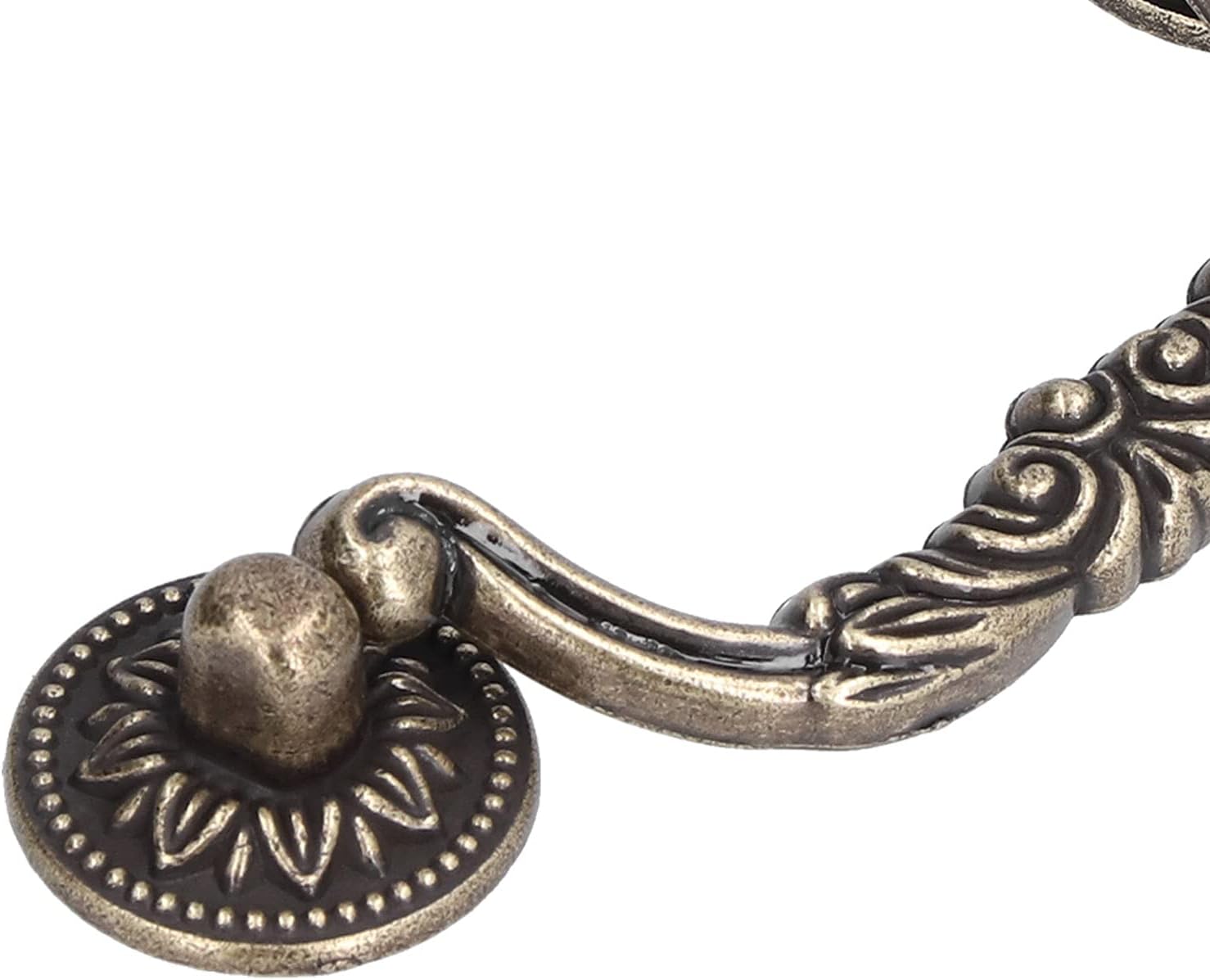 4 Set Modern Antique Cabinet Handle with Screw Bronze Sliding Door Handle for Wardrobe Shoe Cabinet, Kitchen Cupboard Door, Furniture Handle for Bedroom Drawer Door