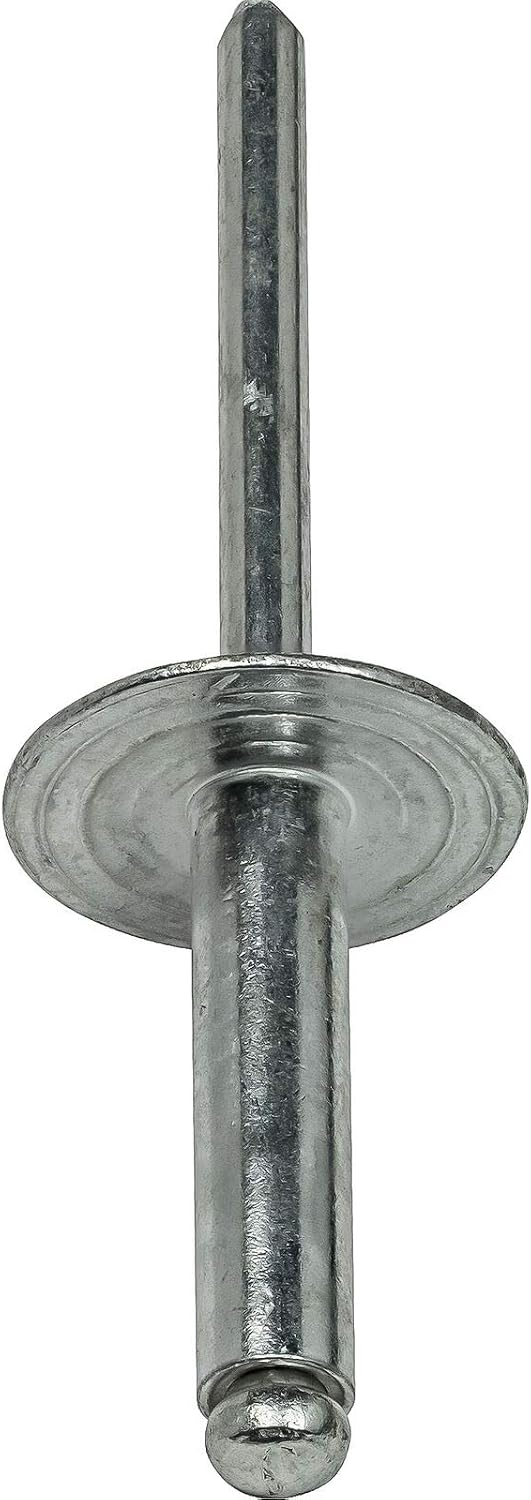 Large Flange Pop Rivets 3/16' x 1/2' Aluminum Dome Head (6-8) Blind Quantity 250 HQ