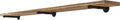Wallniture Burnt Finish Pipe Wall Shelf - 9.25'' Deep, 1.5'' Thick Solid Wood, Lengths: 48', 60', 72', 84' - Includes Pipe Brackets (84'')