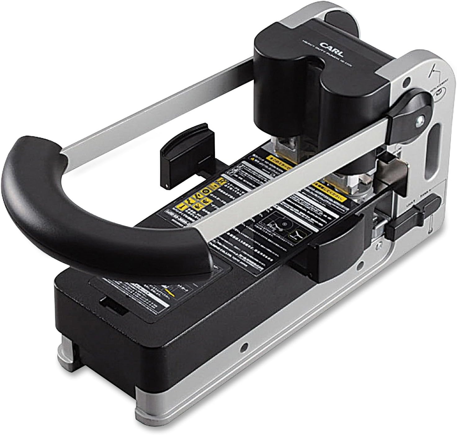 CARL 300-Sheet Extra Heavy-Duty XHC-2300 Two-Hole Punch, Strong Handle Grip