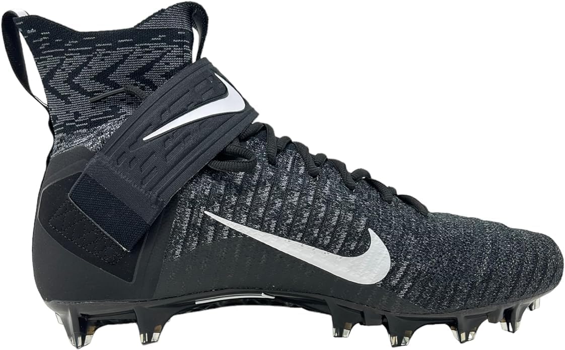 Nike Alpha Menace Elite 2 W BV3298-001 Black-White Men's Wide Football Cleats 12.5 US