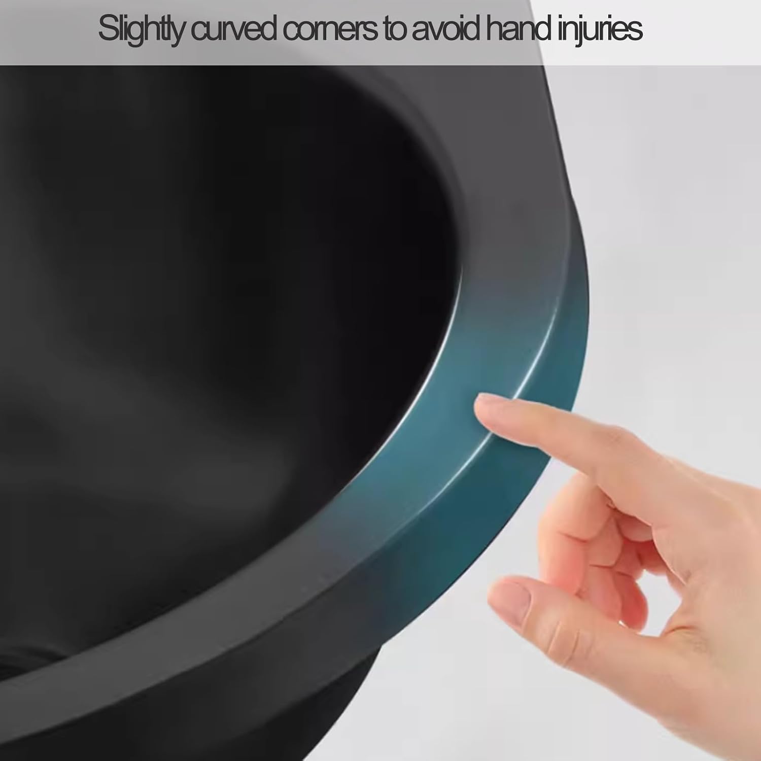 Single Bowl Sink, Stainless Steel Wall Mounted Wash Basin, Kitchen Sink Basin Small Sink Corner for Washing Food Prep, with Faucet Inlet Pipe (Color : Black, Size : C(32x32x45cm)) (Black E(32x32x
