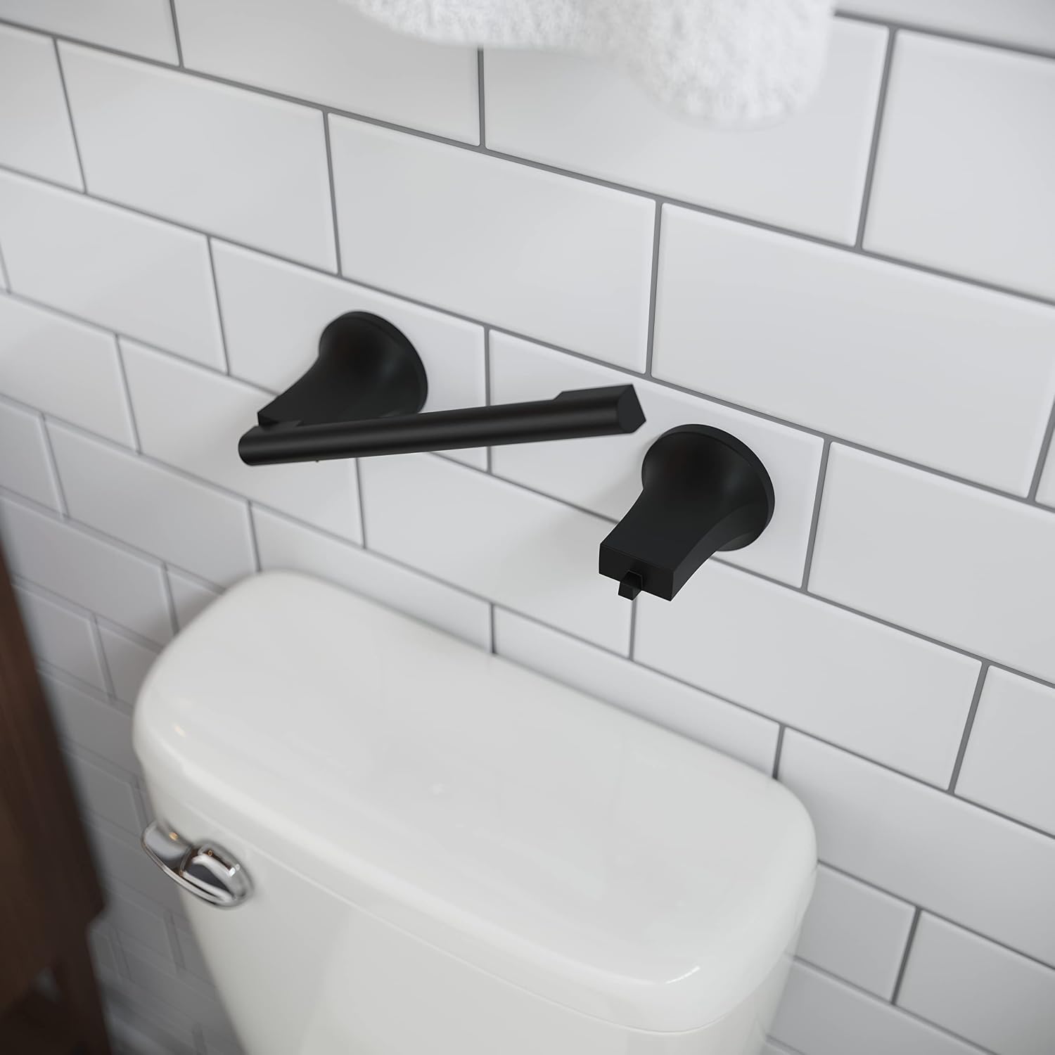 Pfister BPHPFM0B Pfirst Modern Toilet Paper Holder, Matte Black (Pack of 3)