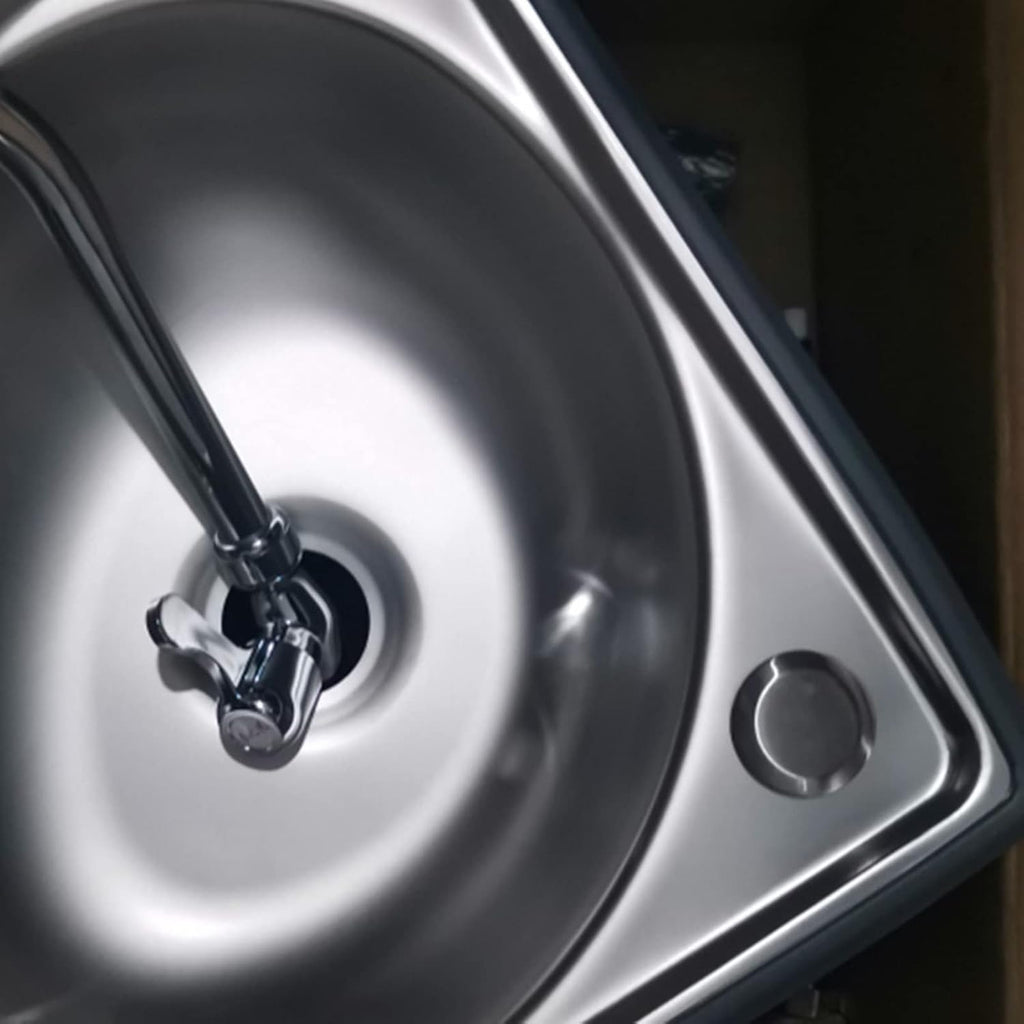 Stainless Steel Wall-Mounted Single Bowl Sink Triangle Wash Basin Thick Small Sink Corner for Kitchen Bathroom Lavatory (Color : Silver, Size : A(34x34cm)) (Silver B(34x34cm))