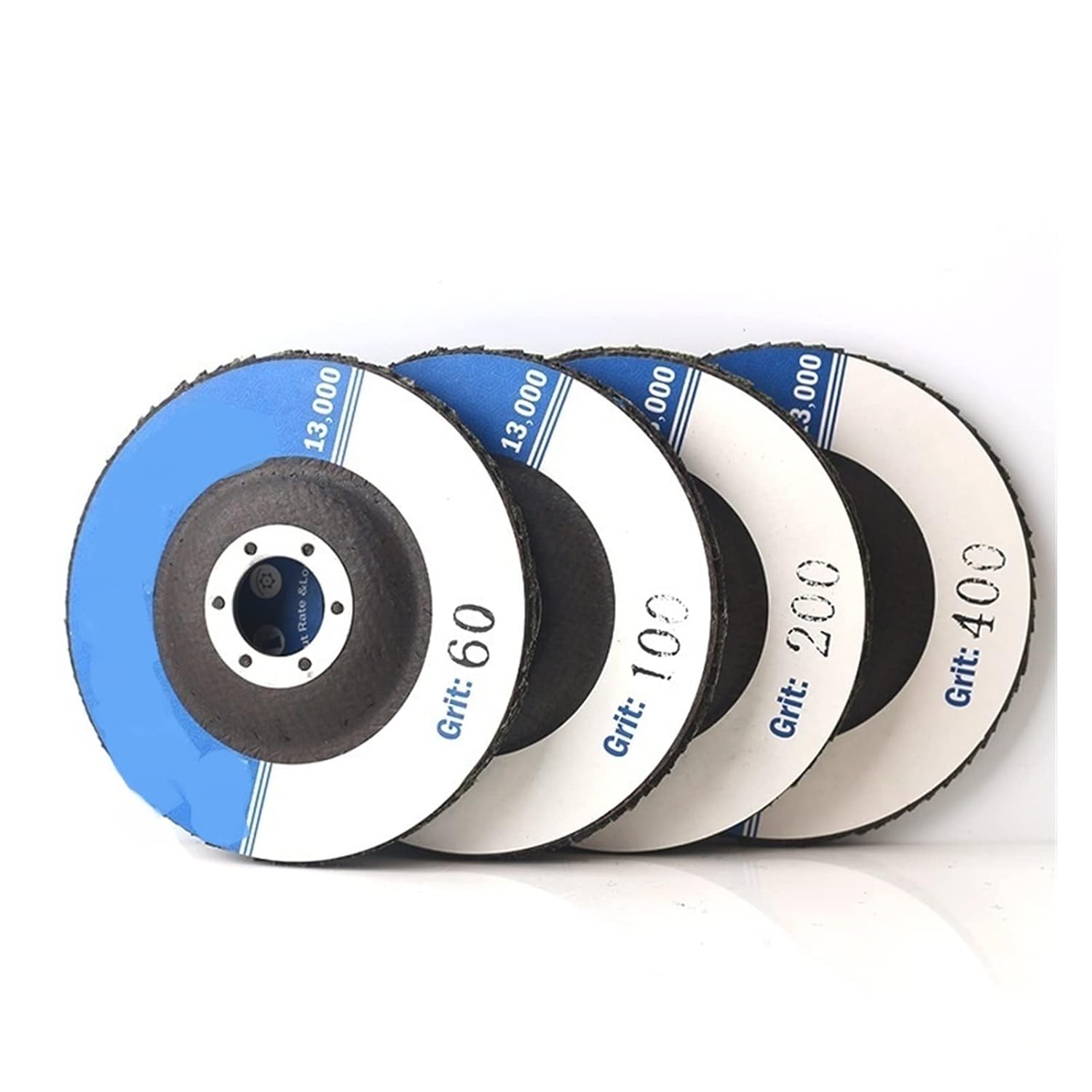 Electroplated Dry Wet Flap Disc 4.5 Inch Diamond Polishing Wheels for Grinder - 60#-400# Grit for Metal, Glass, Stone,(Grit 60-100-200-400)