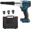 26V Cordless Electric Rivet Gun Brushless Motor - Portable Battery Pop Rivet Tool Kit, LED Light, Ergonomic Handle, Quiet No-Spark for Automotive, Construction Baremachine