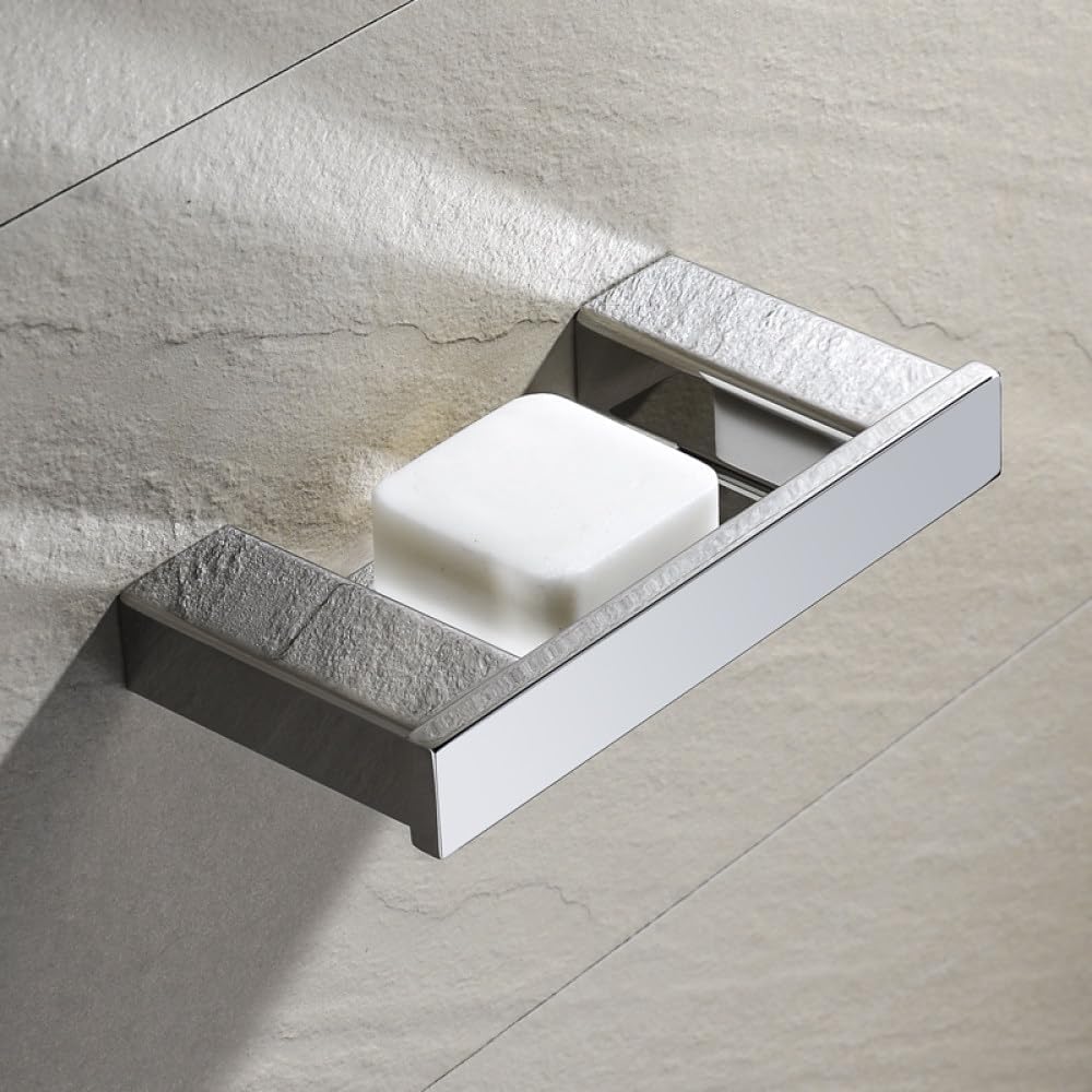 Stainless Steel Chrome Polished Towel Rack Toilet Brush Holder Wall Mounted Paper Holder Towel Bar Hook Bathroom Accessories,Whole Set