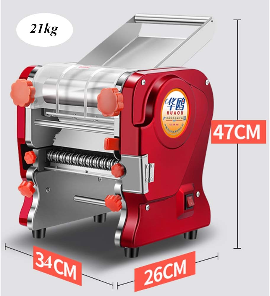 Commercial Electric Pasta Maker 3 IN1 Dough Spaghetti Roller Pressing Machine 3 mm / 9 mm Noodle Cutter for Restaurant Use