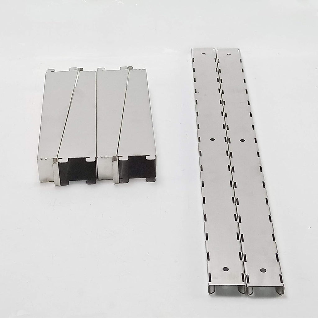Stainless Steel Shelf, 47.2' X 12.6' Commercial Floating Wall Shelf with Brackets, 154Lbs Capacity, Adjustable Double-Layer Metal Heavy Duty Storage Rack for Restaurant, Kitchen Bar Home Hotel