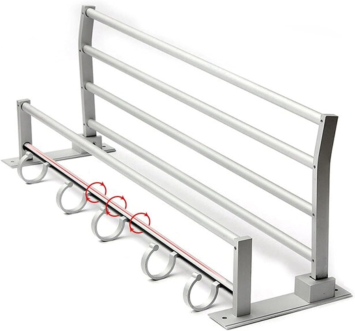Bathroom Shelf Wall Floating Bathroom Bathroom Towel Rack 22.8 inches Foldable Wall Mounted Double Towel Holder Shelf with Foldable Towel Bar Holder and Hooks Floating Shelves Corner Shower Caddy