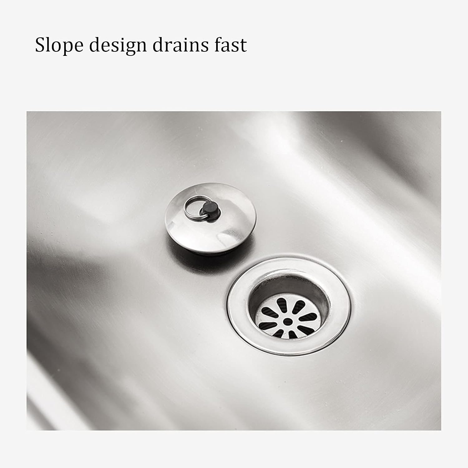 Wall-Mounted washbasin Stainless Steel Sink, Bathroom washbasin, Bathroom countertop washbasin, Single Bowl Sink