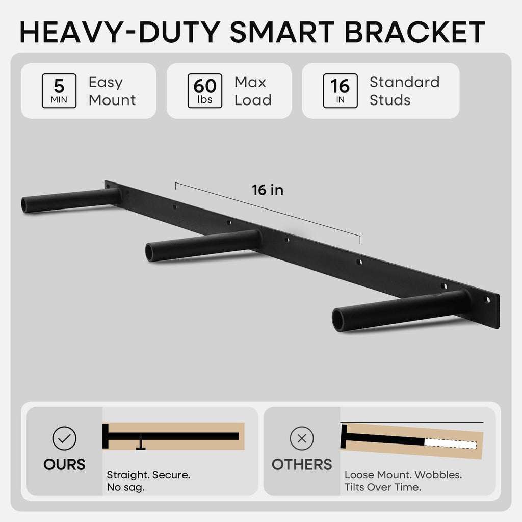 Homeforia 48 inch Walnut Floating Shelf, High End Solid Real Wood Large 48inch Floating Shelves for Wall, Dark Brown 48 inches Long Floating Shelves, Heavy Duty Bracket, 48 X 6.5 X 1.75 inch, Set of 2