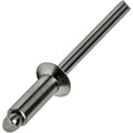 Stainless Steel Pop Rivets 3/16' x 1/2' Flat Countersunk Head Blind 6-8 Pack of 500 Fastener Set LS21178F
