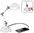 OttLite Prevention Pharmacy Adjustable LED Desk Lamp with USB Charging - Designed to Reduce Eyestrain, 3-Point Adjustable Neck, 3 Brightness Settings with Touch Controls