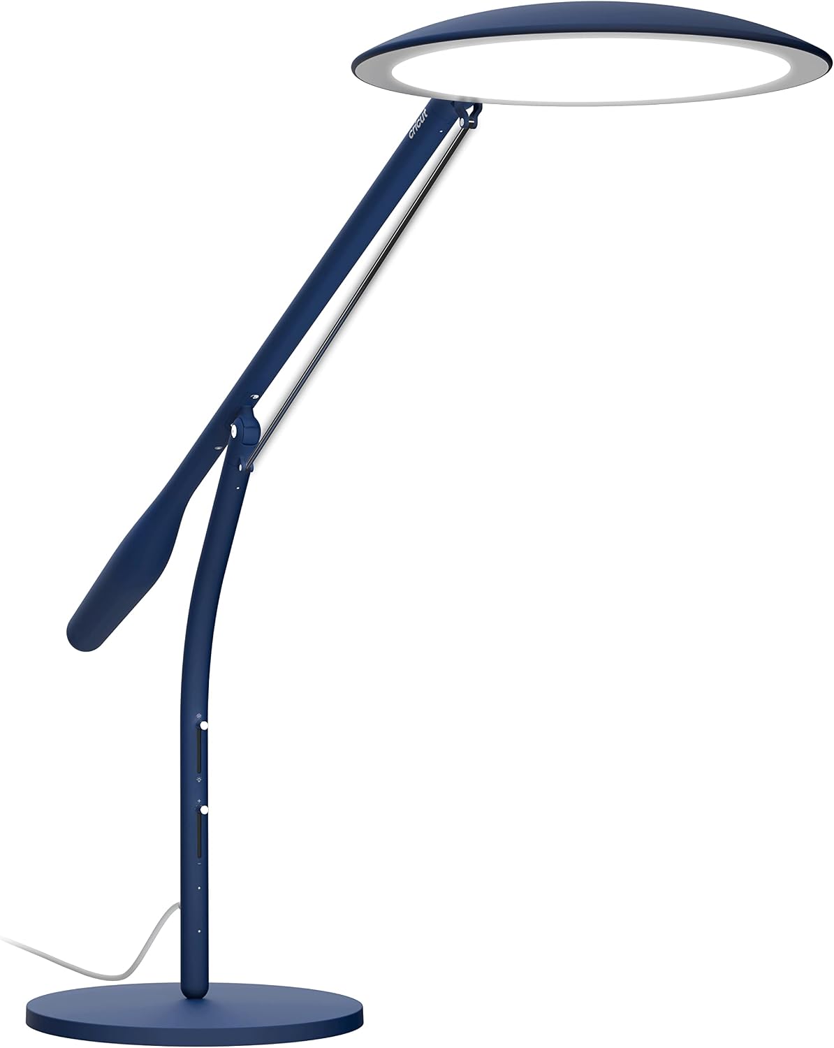 Cricut Bright Adjustable LED Desk Lamp with Swing Arm for Crafts, Bedroom, Home Office - Indigo
