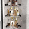 Corner Shower Caddy - Wall Mounted Acrylic Shower Shelves, Bathroom Storage Organizer for Efficient Shower Organization