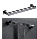 Stainless Steel Bathroom Hardware Set Bathroom Accessories Black Towel Rail Bar Rack Gold Towel Bar Shelf Towel Holder,002FB