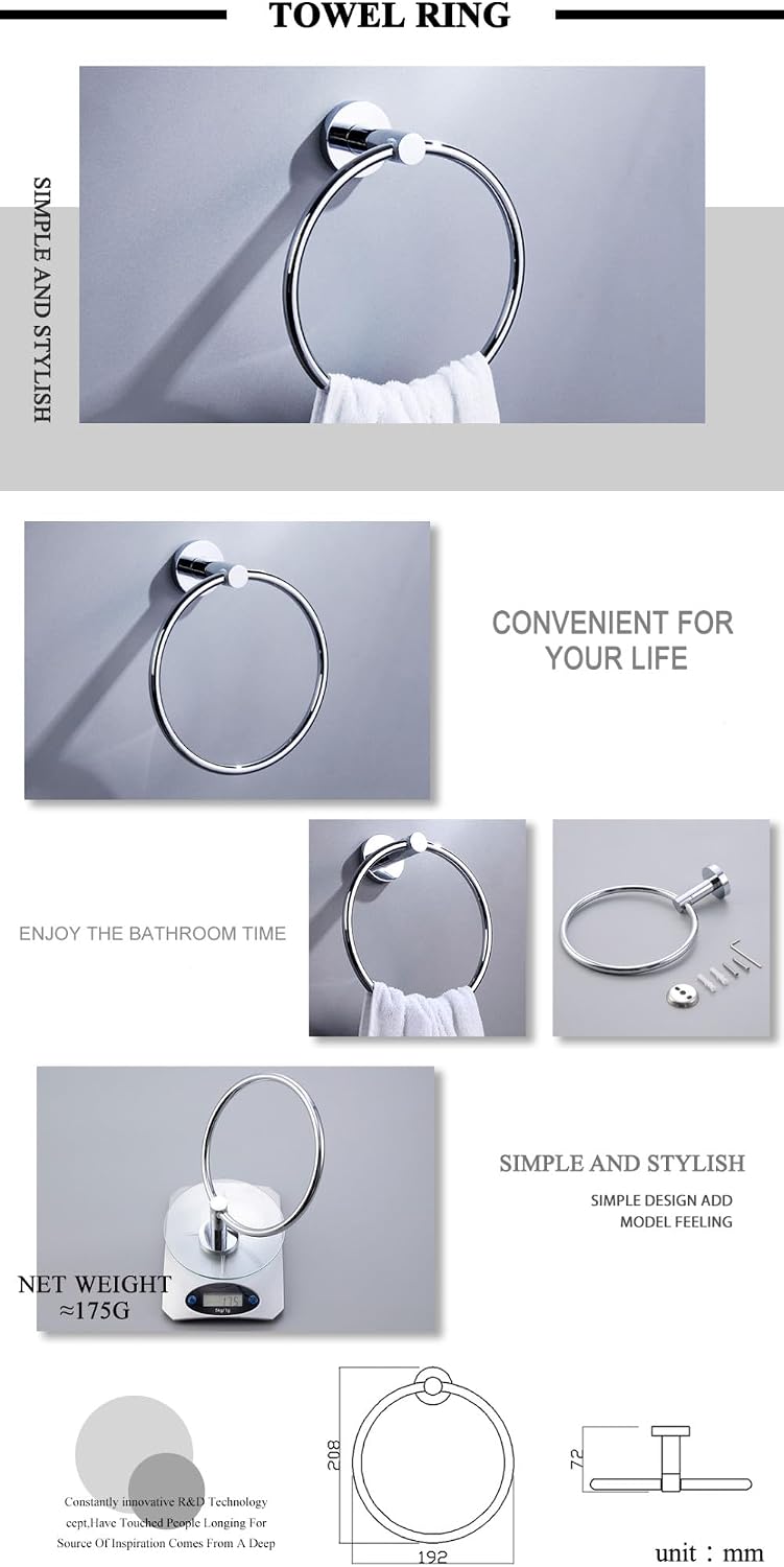 Chrome Bathroom Hardware Sets Stainless Steel Toilet Brush Holder WC Roll Paper Towel Bar Shelf Shower Soap Dish Wall Robe Hooks,Double Cup Holder