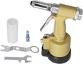 Pneumatic Rivet Gun, KP-701 Hydraulic Air Riveter and Riveting Tool Kit, Short Cylinder Blind Rivet Gun Set for Metal Sheet Fastening and Auto Body Repair, American Style
