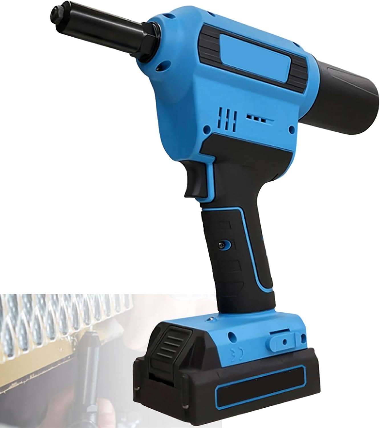 Cordless Pop Rivet Gun, Electric Lithium Riveting Nut, Automatic Rivet Recoil, Lithium-Ion Brushless Cordless Rivet Tool, Cordless Rivet Gun