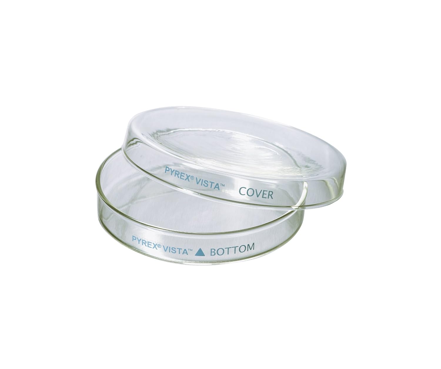 Corning - 70165-60 -70165 Soda Lime Glass Petri Culture Dish with Cover, 60mm Diameter x 15mm Height (Case of 24), Green