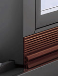 33mm Rubber Weather Stripping Door Seal, and Window Drip Cap Rain Deflector, Weather Stripping Door Draft Stopper(Brown,16meter)