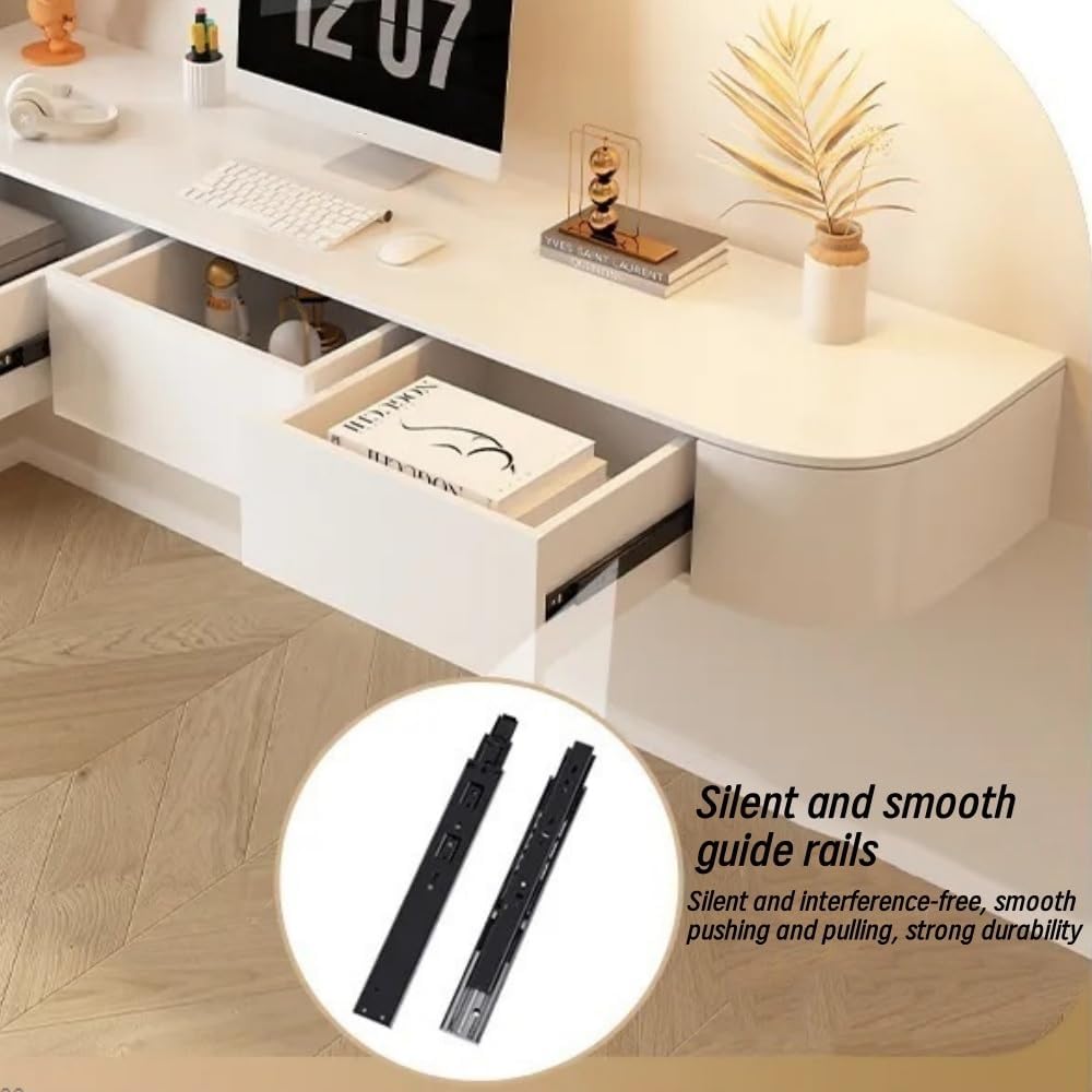 Modern White Floating Vanity, Right, 31.5 * 15.8 * 7.1in, 1 Shelf, Wall-Mounted, Rectangular, Space-Saving, Adult, Unisex, Bedroom, Wall, Morning, Nighttime