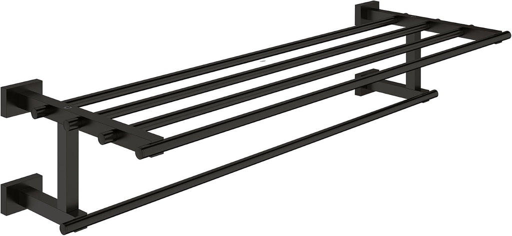 Grohe 405122431 Essentials Cube Multi-Towel Rack, Matte Black