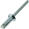 Steel Pop Rivets 3/16' x 1/2' Flat Countersunk Head Blind 6-8 Pack of 1000 Fastener Set LS18826F