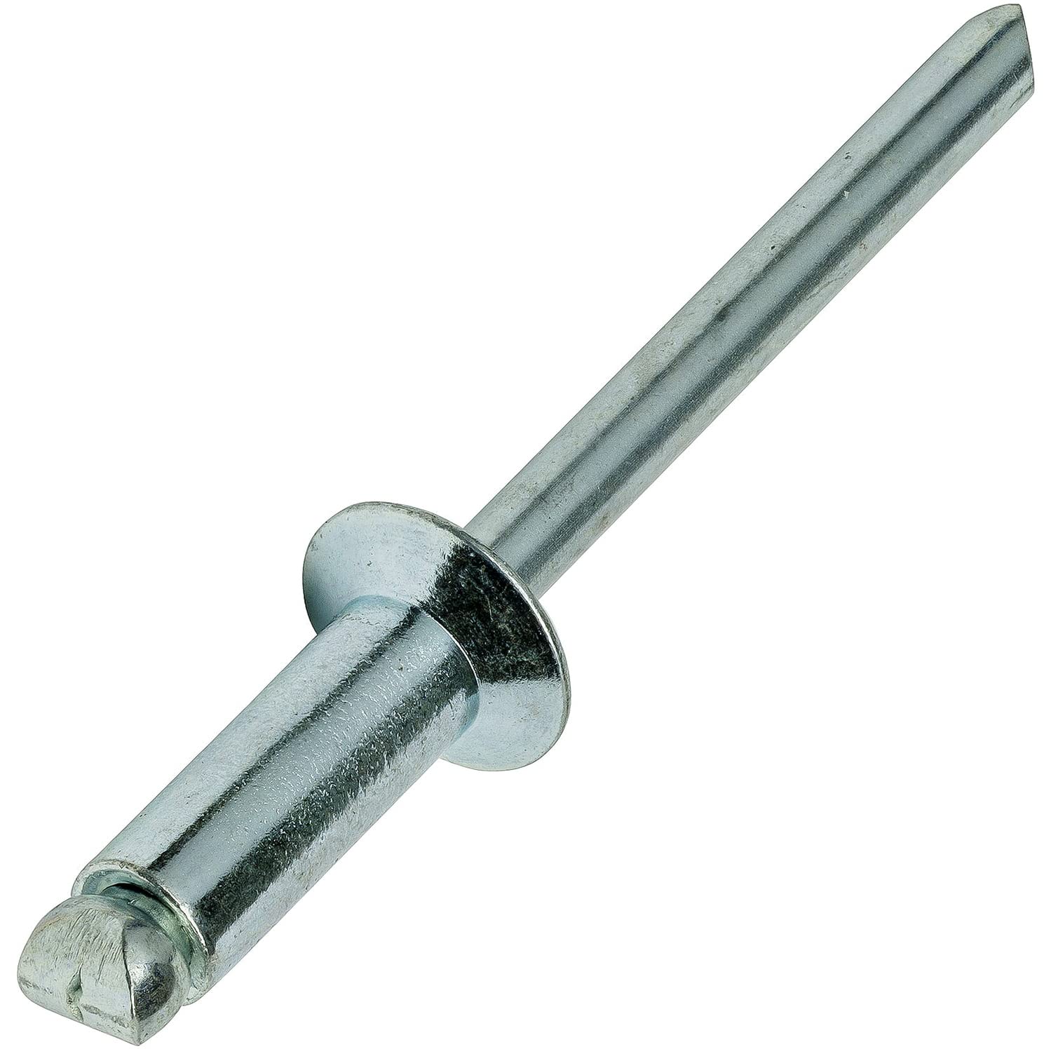Steel Pop Rivets 3/16' x 1/2' Flat Countersunk Head Blind 6-8 Pack of 1000 Fastener Set LS18826F