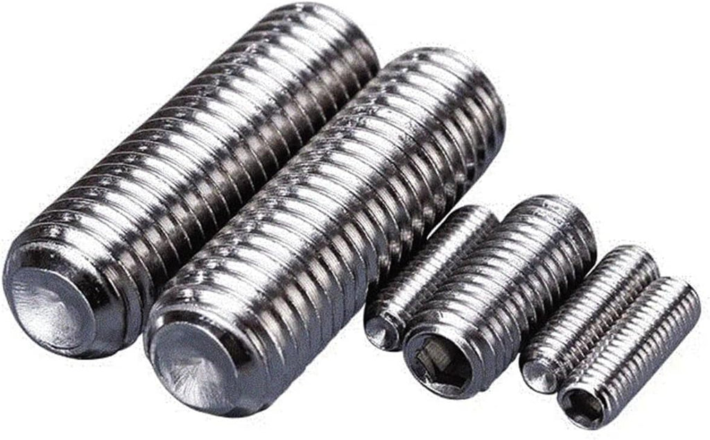 Exquisite 240pcs Hexagon Socket Set Screws Headless Assortment Kit 304 Stainless Steel M3 M4 M5 M6 M8 Concave End Machine Screw Durable
