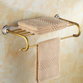 Bathroom Accessories Carved Brass Hardware Set Wall Mounted Towel Bar Paper Holder Cloth Hook Bathroom Hardware Kit,GJQH010F