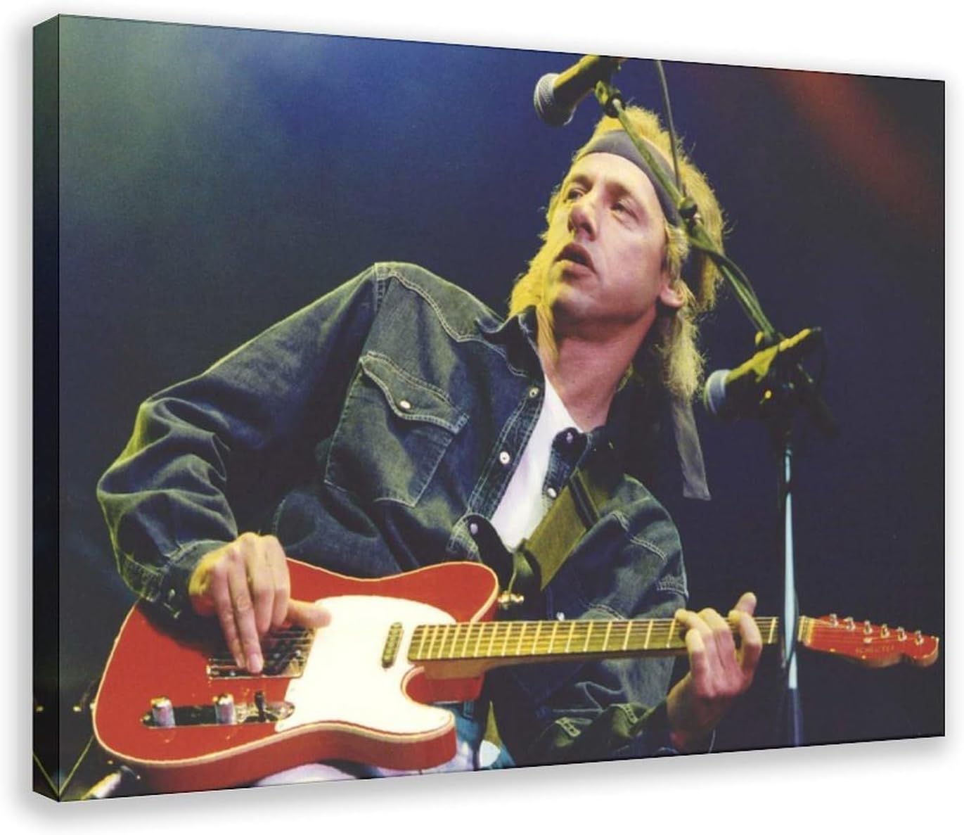 TONITOTA Mark_Knopfler Rock Scene Classic Canvas Wall Art | Retro Historical Black And White Photos | Home | School | Office Decor Poster | Frame 24x36inch