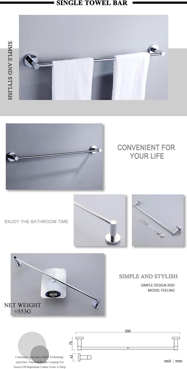 Chrome Bathroom Hardware Sets Stainless Steel Toilet Brush Holder WC Roll Paper Towel Bar Shelf Shower Soap Dish Wall Robe Hooks,Double Cup Holder