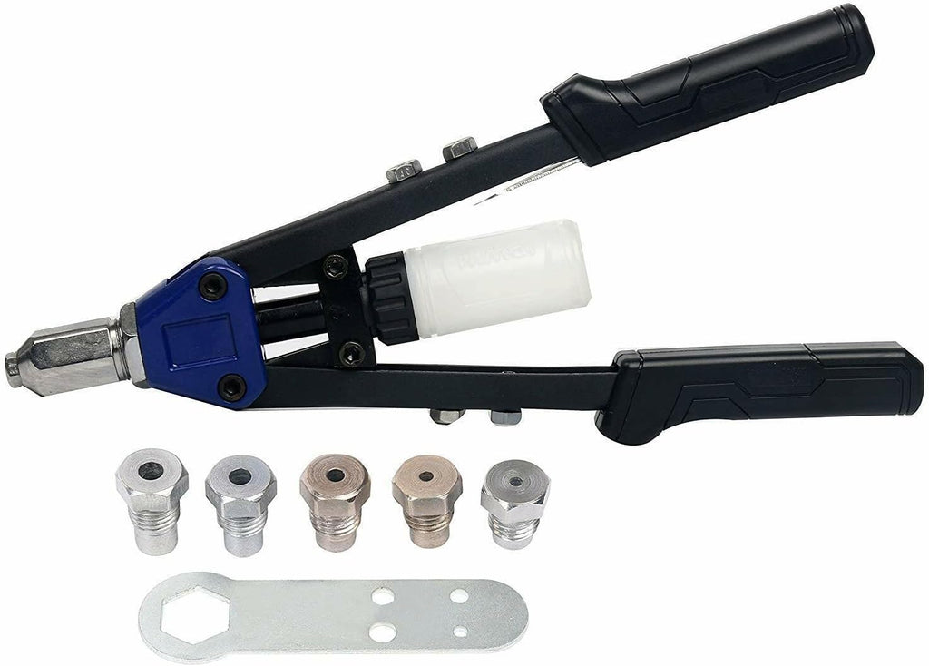 5Pcs Heavy Duty Hand Riveter Pop Gun Rivet Tool | 1/8' 5/32' 3/16' 7/32' 1/4'