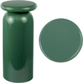 JONATHAN Y END1008A Miles 22.75' Mid-Century Modern Metal Sleek Cylinder Drink Table, Green for Living Room, Bedroom, Office, Bathroom