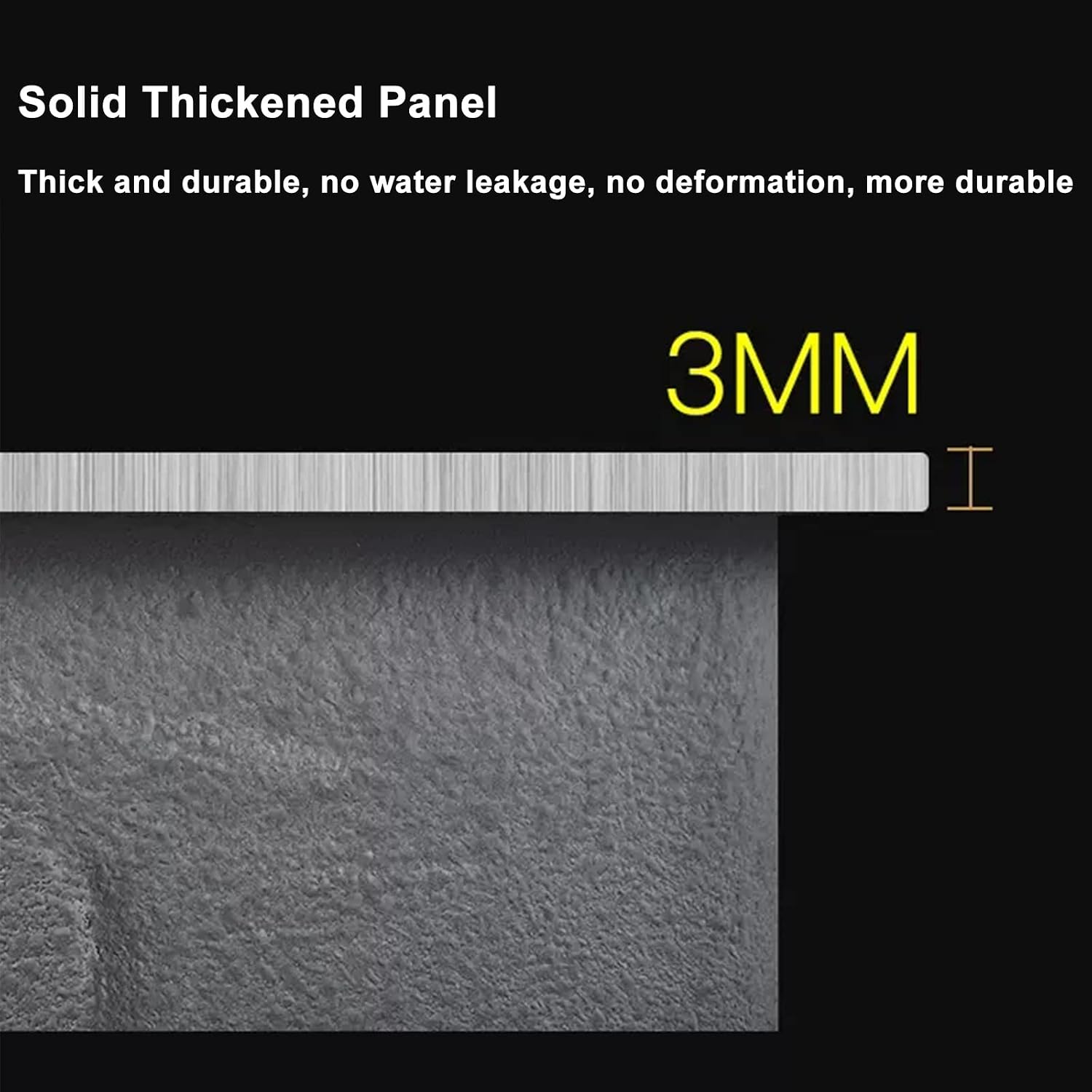 Kitchen Sink with Faucet Stainless Steel Sink Undermount Sink Single Bowl Sink Sink with Complete Accessories (68 * 45Cm