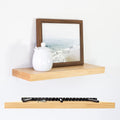 UltraShelf Solid Wood Floating Shelf for Wall Decor, Maple, 18' Long x 6' Deep