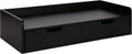 Kate and Laurel Kitt Modern Floating Shelf with Drawers, 28 x 12 x 6.5 inches, Black, Chic Floating Storage Console Table or Desk for Wall