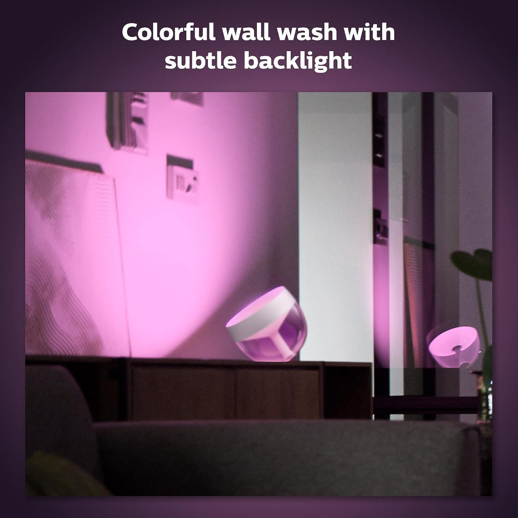 Philips Hue Iris Smart LED Table Lamp, White - White and Color Ambiance - 1 Pack - Control with Hue App - Works with Alexa, Google Assistant, and Apple Homekit