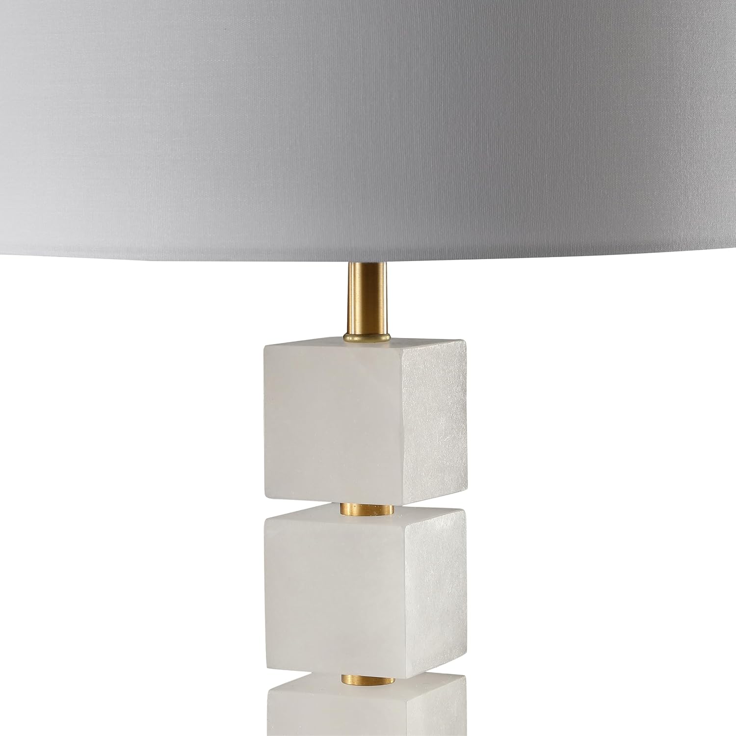 SAFAVIEH Couture Lighting Collection Johnny Alabaster/Gold 30-inch Bedroom Living Room Home Office Desk Nightstand Table Lamp (LED Bulb Included)
