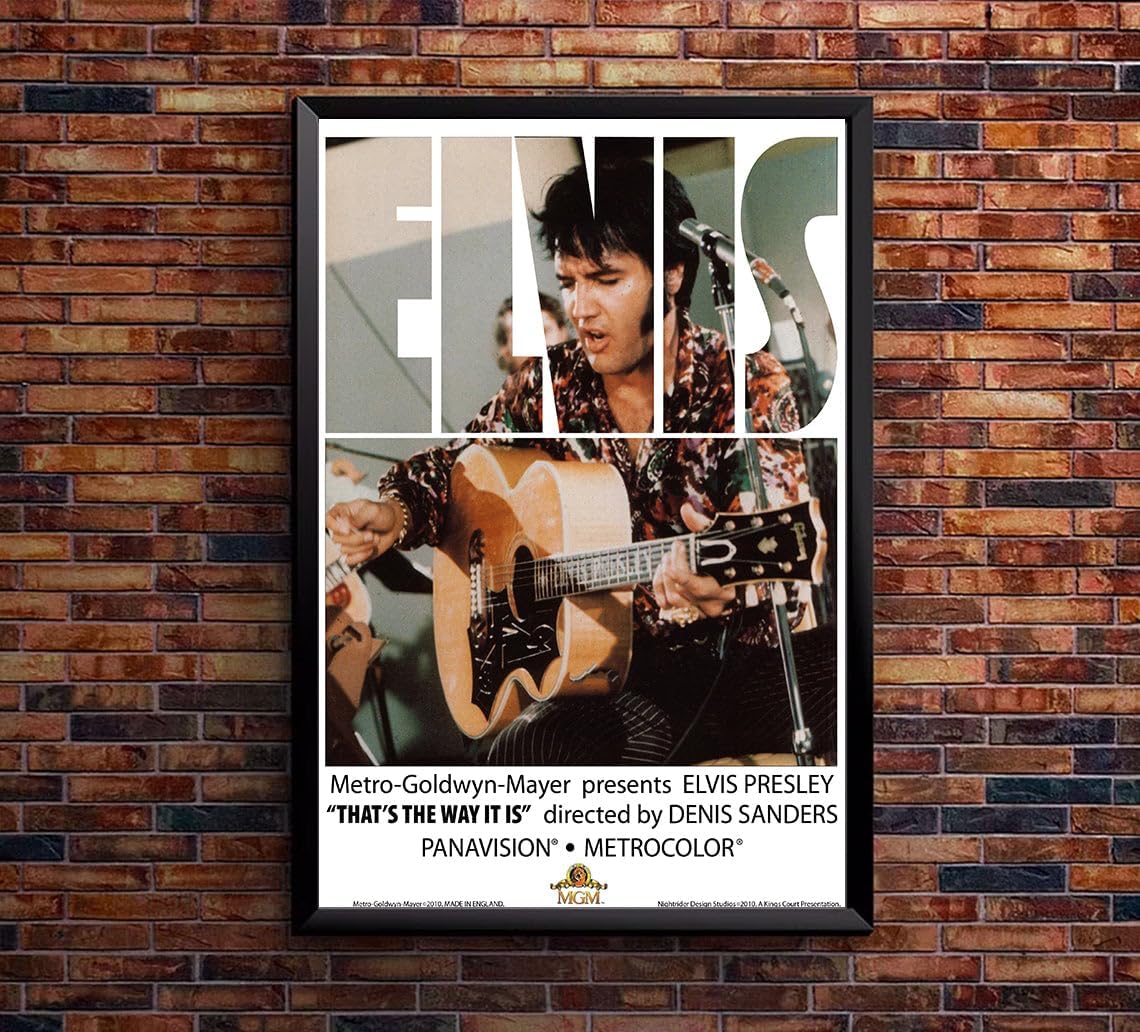 Elvis That's the Way It Is 1970 - UK - Classic Movie Poster-24 x 36 Inches - (Framed)