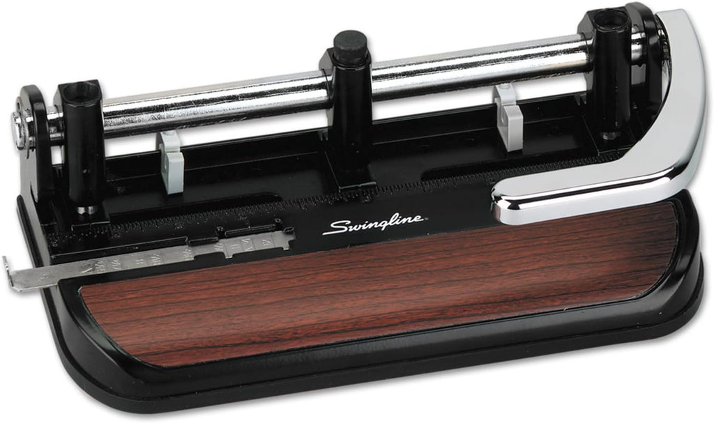 SWINGLINE 74400 40-Sheet Heavy-Duty Lever Action Two- to Seven-Hole Punch, 11/32 Holes