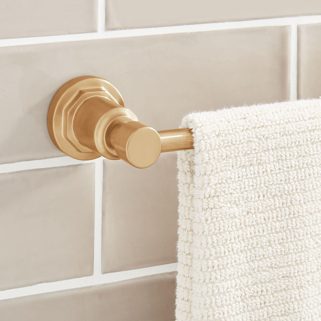 Signature Hardware 476955 Greyfield 24' Towel Bar - Brushed Gold