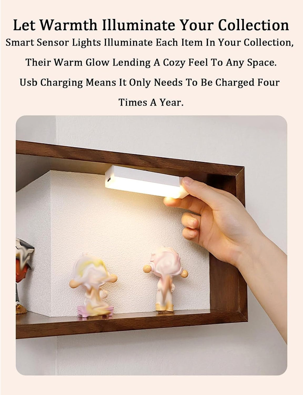 Wall Mounted Corner Shelf - Floating Shelves Save Space with Light Corner Display Shelf Stand Dustproof Storage, Heavy Duty Floating Shelves with LED Lights