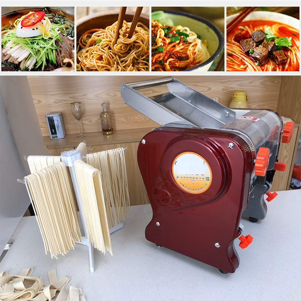 Commercial Electric Pasta Maker 3 IN1 Dough Spaghetti Roller Pressing Machine 3 mm / 9 mm Noodle Cutter for Restaurant Use