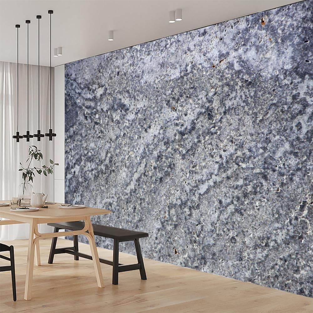 Gray Rock 3D Wall Mural, Abstract Classic Removable Self-Adhesive 3D Mural Wallpaper for Kindergarten Bedroom Living Room Kids Room Tv Sofa Background Wall,135' W x106.3 H